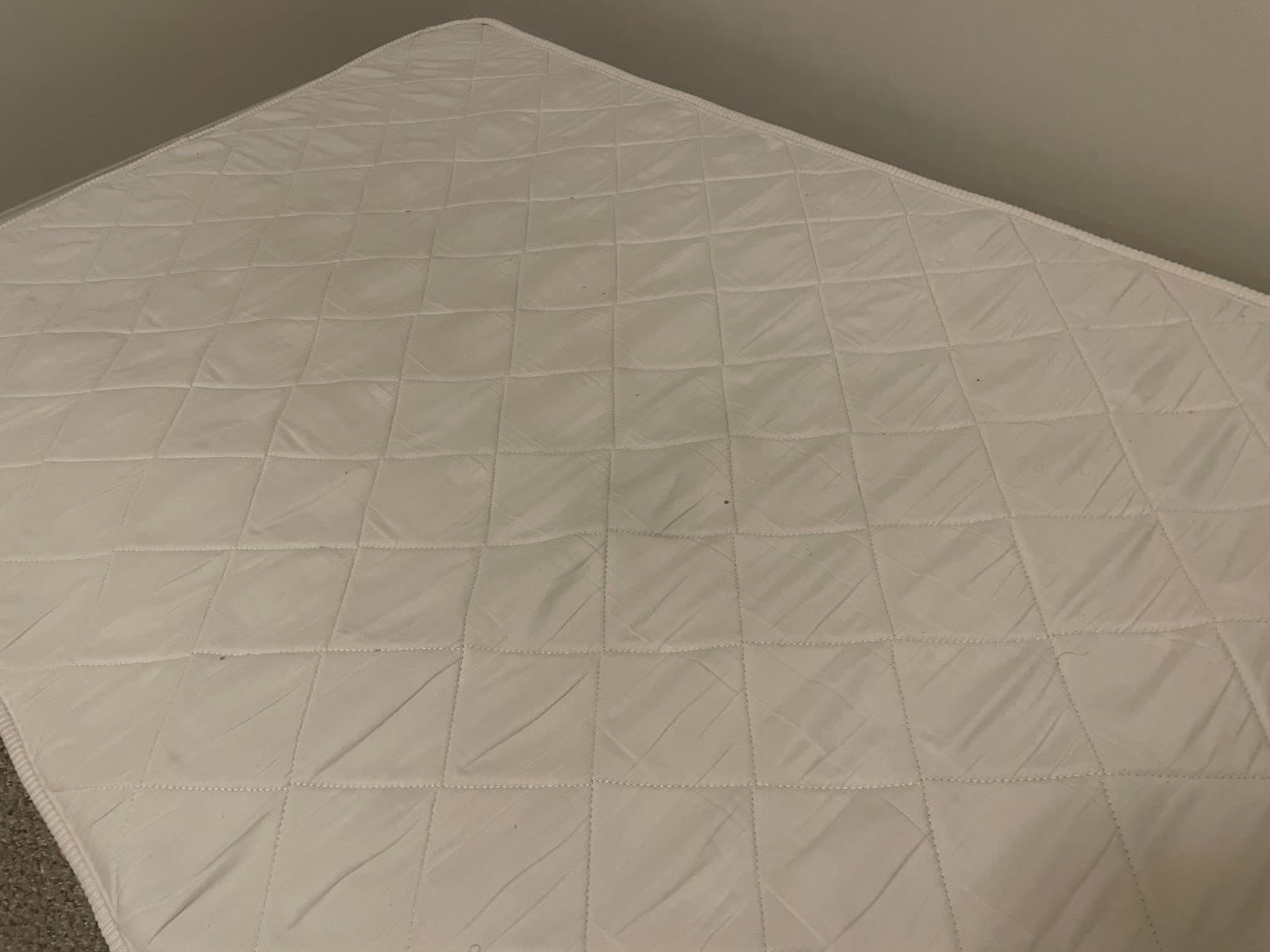 Mattress treated and protected after bed bug heat treatment